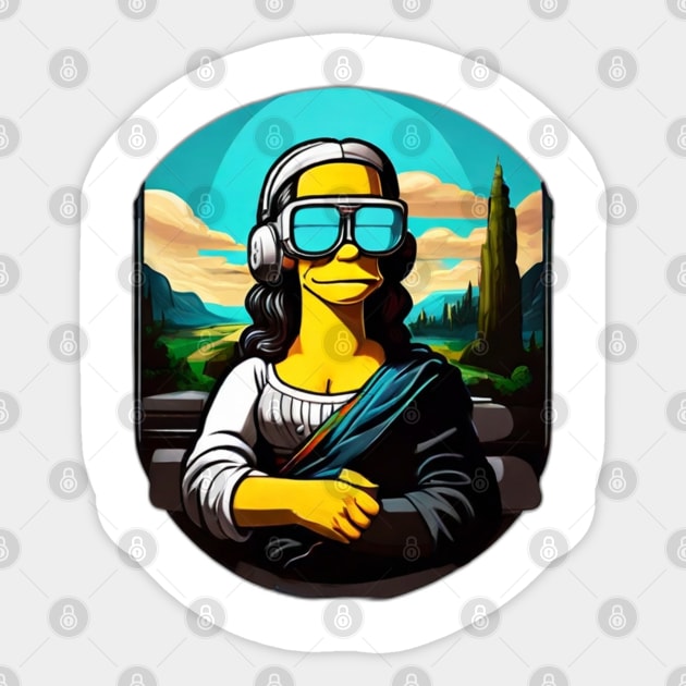 Mona Lisa VR Sticker by NB-Art